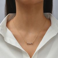 Simple Letter Mom Necklace Wholesale Jewelry main image 1