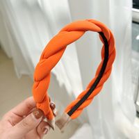 Mode Neue Einfarbige Tuch Geflochtene Haarschmuck Koreanische Frauenkopfbedeckungen sku image 4