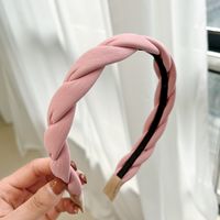 Mode Neue Einfarbige Tuch Geflochtene Haarschmuck Koreanische Frauenkopfbedeckungen sku image 6