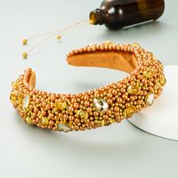 Modehaar-schleierkraut Perlenbesetztes Flanell-stirnband main image 1