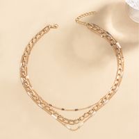 Fashion Geometric Chain Three-layer Necklace Wholesale Jewelry main image 7