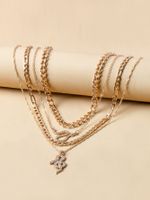 Fashion Spirit Snake Chain Four-layer Chain Necklace sku image 1