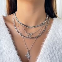 Fashion Spirit Snake Chain Four-layer Chain Necklace sku image 2