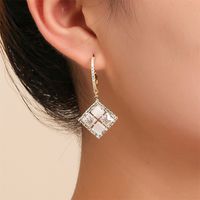 New Fashion Women's Earrings Zircon Pendant Earrings Dress Accessories Wholesale main image 2