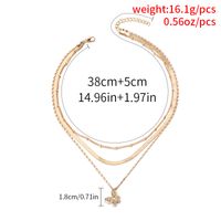 Fashion Diamond-studded Butterfly Multi-layer Necklace main image 7