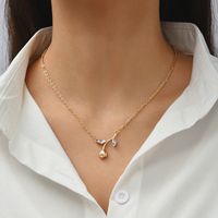 Collier Pendentif Rose En Cristal Simple sku image 1