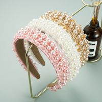 Fashion Temperament Little Fairy Starry Pearl Crystal Headband main image 3