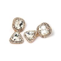 New Full Diamond Geometric Triangle Earrings Jewelry European And Beautiful Women Earrings main image 4