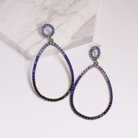 New Earrings Wholesale European And American Glass Diamond Alloy Earrings main image 3
