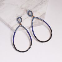 New Earrings Wholesale European And American Glass Diamond Alloy Earrings main image 4