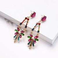 Vintage Palace Color Diamond Earrings Women's Earrings Wholesale main image 4