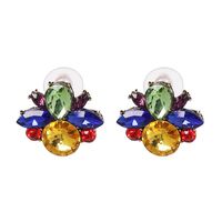 New Alloy Diamond-studded Cute Korean Female Earrings Wholesale Jewelry main image 1