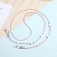 Retro Ethnic Color Rice Beads Peach Heart Mask Chain Hanging Neck Glasses Chain Anti-lost Mask Rope main image 6