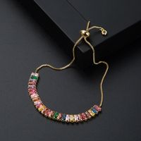 Fashion Shell Heart Star Elastic Beaded Copper Inlaid Zircon Bracelet Jewelry main image 4