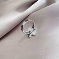 Korean Fashion Smiley Face New Ring Titanium Steel Star Ring Wholesale main image 5