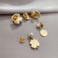 Fashionable Personality Korean New Brooch Set Simple Pearl Five-piece Brooches main image 3