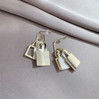 Fashion Shell Metal Geometric Square Multi-layer Earrings main image 3