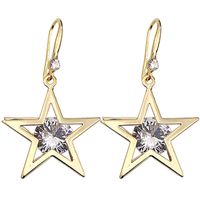 Fashion Five-pointed Star New Inlaid Zircon Earrings main image 6