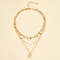 European And American New Jewelry Multi-layer Disc Tassel Necklace Ladies Wholesale main image 4