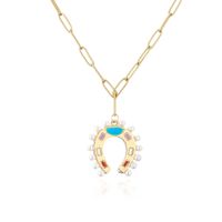 Wholesale Fashion Geometric Copper 18K Gold Plated Necklace main image 3