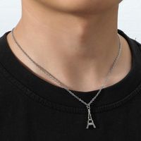 Eiffel Tower Stainless Steel Pendant Clothing Accessories Necklace Wholesale main image 2