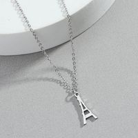Eiffel Tower Stainless Steel Pendant Clothing Accessories Necklace Wholesale main image 4