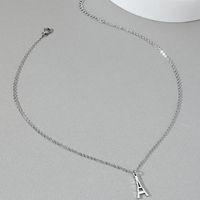 Eiffel Tower Stainless Steel Pendant Clothing Accessories Necklace Wholesale main image 5