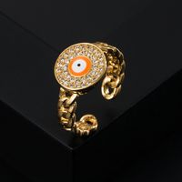 Fashion Copper Micro-set Zircon Geometric Trend Ring Accessories Wholesale main image 5