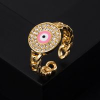 Fashion Copper Micro-set Zircon Geometric Trend Ring Accessories Wholesale main image 7