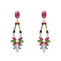 Vintage Palace Color Diamond Earrings Women's Earrings Wholesale sku image 2