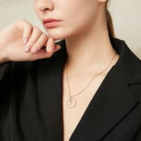 Europäische Und Amerikanische Nischen-design-diamant-buchstaben-anhänger-halskette Weiblich sku image 3