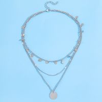 European And American New Jewelry Multi-layer Disc Tassel Necklace Ladies Wholesale sku image 2