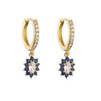 Fashion Geometric Zircon Colored Zircon Earrings sku image 10