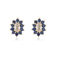 Fashion Color Zircon Earrings Exquisite Earrings Cross-border Jewelry sku image 2