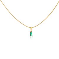 Wholesale Simple Style Geometric Copper 18K Gold Plated Necklace sku image 2