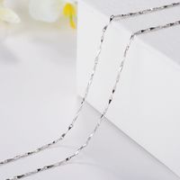 Korean Box Necklace Chain Snake Bone Water Wave Starry Ingot Clavicle Chain Jewelry main image 3