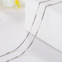 Korean Box Necklace Chain Snake Bone Water Wave Starry Ingot Clavicle Chain Jewelry main image 4