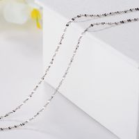 Korean Box Necklace Chain Snake Bone Water Wave Starry Ingot Clavicle Chain Jewelry main image 5