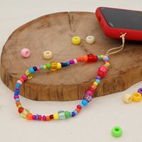 Glass Beads Colorful Beaded Mobile Phone Chain Europe And America Cross Mobile Phone Rope main image 4