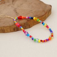 Glass Beads Colorful Beaded Mobile Phone Chain Europe And America Cross Mobile Phone Rope main image 5