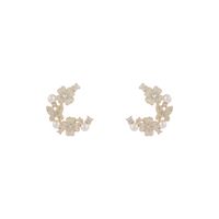 Fashion Micro-inlaid Zircon Delicate Butterfly Shell Flower Simple Earring main image 6