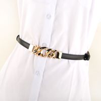 Korean Version Of Chain Buckle Adjustable Thin Belt main image 1