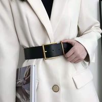 Cinturón Ancho Con Hebilla Cuadrada Decorada En La Cintura Para Mujer main image 3