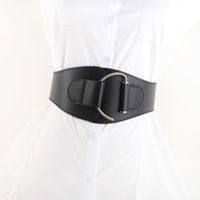 Faja De Mujer Cinturón Ancho Abrigo Cintura Decoración Negro Simple Cinturón De Moda Al Por Mayor main image 1