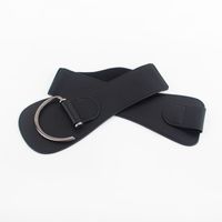 Faja De Mujer Cinturón Ancho Abrigo Cintura Decoración Negro Simple Cinturón De Moda Al Por Mayor main image 4