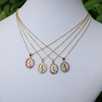 Fashion Geometric Copper Pendant Necklace In Bulk main image 4
