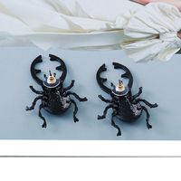 New Innovative Personality Insect Alloy Paint Earrings Exaggerated New Fashion Earrings main image 6