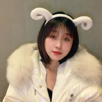 Korea Cute Cartoon Cow Headband Anti-slip Pressure Hair Horn Shape Hairpin Holiday Headdress main image 5