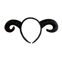 Korea Cute Cartoon Cow Headband Anti-slip Pressure Hair Horn Shape Hairpin Holiday Headdress main image 6