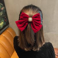 New Black Bow Hairpin Pring  Autumn And Winter Women Clip Bangs Hairpin main image 3